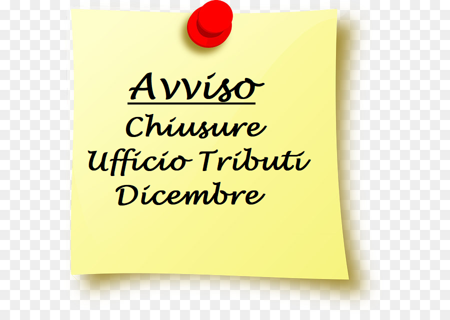 Avviso chiusure Ufficio Tributi dicembre 2024